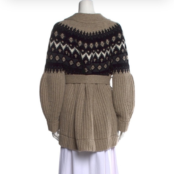 Khaite Printed Cashmere Cardigan - Picture 2 of 3